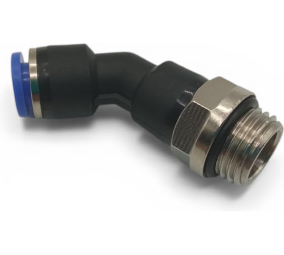 Фитинг цанговый угловой Контактная Механика 45,трубка 6мм, G1/4 KPL45 06-02G