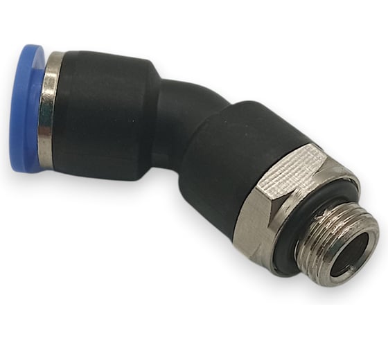 Фитинг цанговый угловой Контактная Механика 45,трубка 8мм, G1/8 KPL45 08-01G