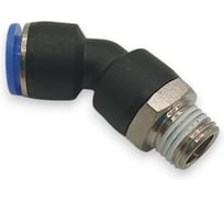 Фитинг цанговый угловой Контактная Механика 45,трубка 10мм, 1/4 KPL45 10-02