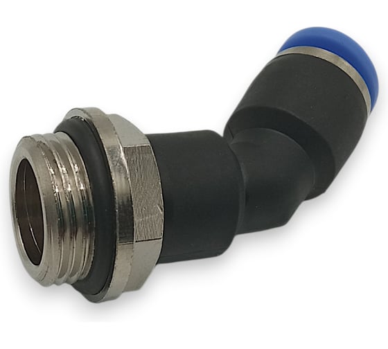 Фитинг цанговый угловой Контактная Механика 45,трубка 8мм, G3/8 KPL45 08-03G