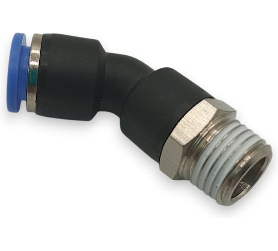 Фитинг цанговый угловой Контактная Механика 45,трубка 8мм, 1/4 KPL45 08-02