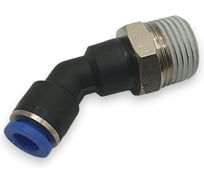 Фитинг цанговый угловой Контактная Механика 45,трубка 6мм, 3/8 KPL45 06-03