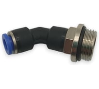 Фитинг цанговый угловой Контактная Механика 45,трубка 6мм, G3/8 KPL45 06-03G