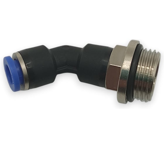 Фитинг цанговый угловой Контактная Механика 45,трубка 6мм, G3/8 KPL45 06-03G