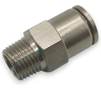 Фитинг цанговый прямой Контактная Механика 1/8, трубка 6мм KEMC06-01P-A