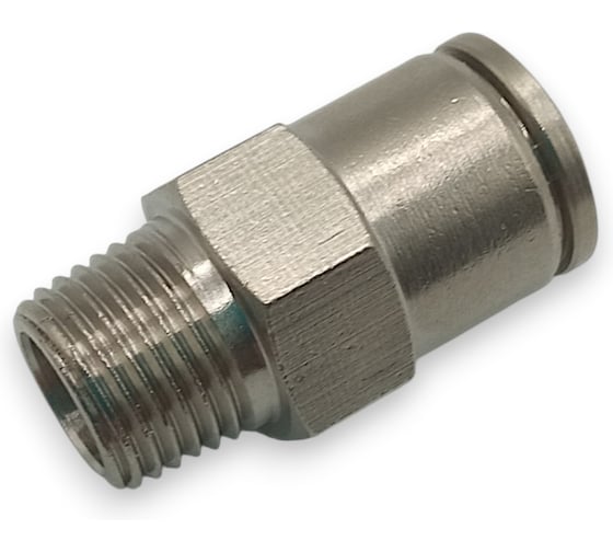 Фитинг цанговый прямой Контактная Механика 1/8, трубка 6мм KEMC06-01P-A