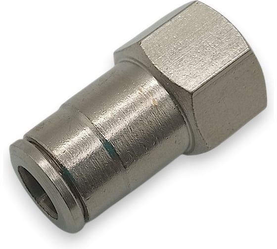 Фитинг цанговый прямой Контактная Механика 1/8, трубка 6мм KEMCF06-01