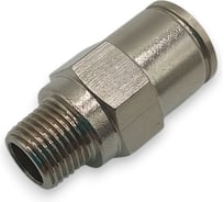 Фитинг цанговый прямой Контактная Механика 1/8, трубка 8мм KEMC08-01P-A