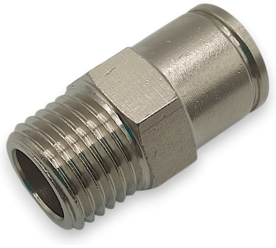 Фитинг цанговый прямой Контактная Механика 1/4, трубка 8мм KEMC08-02P-A