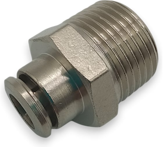 Фитинг цанговый прямой Контактная Механика 3/8, трубка 6мм KEMC06-03P-A