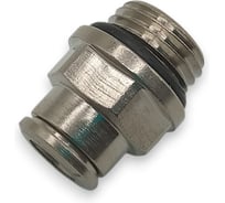 Фитинг цанговый прямой Контактная Механика G1/4, трубка 6мм KEMC06-02G-A