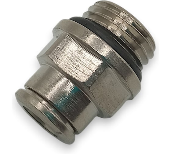 Фитинг цанговый прямой Контактная Механика G1/4, трубка 6мм KEMC06-02G-A