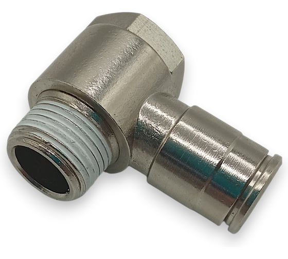 Фитинг угловой Контактная Механика 3/8, трубка 10мм KEMH10-03P-A