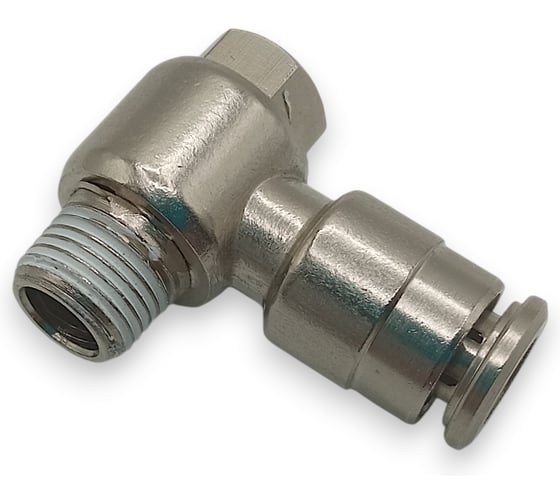 Фитинг угловой Контактная Механика 1/8, трубка 6мм KEMH06-01P-A