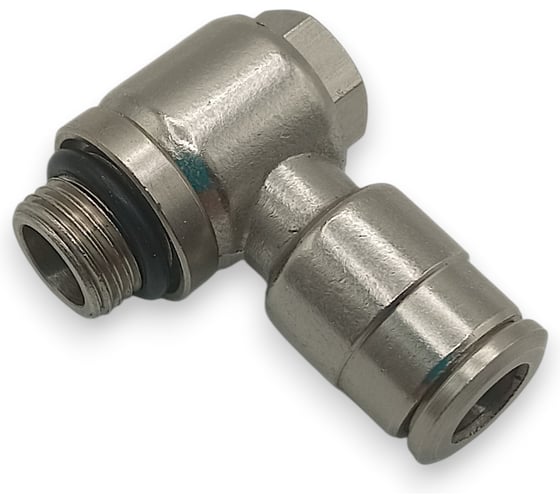 Фитинг угловой Контактная Механика G1/8, трубка 6мм KEMH06-01G-A