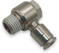 Фитинг угловой Контактная Механика 1/4, трубка 6мм KEMH06-02P-A