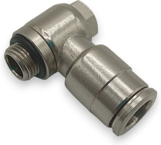 Фитинг угловой Контактная Механика G1/8, трубка 8мм KEMH08-01G-A