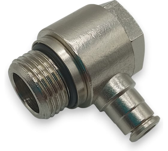 Фитинг угловой Контактная Механика G1/2, трубка 6мм KEMH06-04G-A