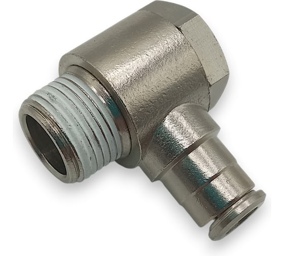 Фитинг угловой Контактная Механика 3/8, трубка 6мм KEMH06-03P-A