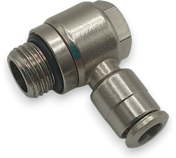 Фитинг угловой Контактная Механика G1/4, трубка 6мм KEMH06-02G-A