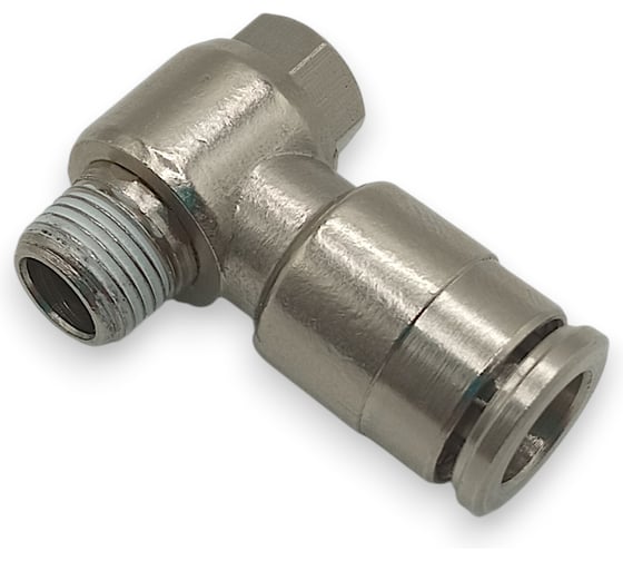Фитинг угловой Контактная Механика 1/8, трубка 8мм KEMH08-01P-A