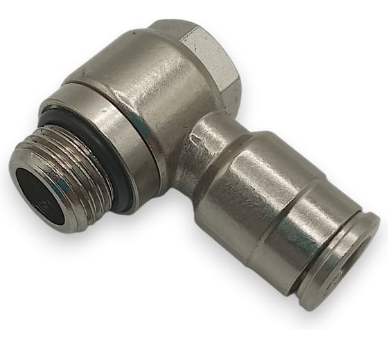 Фитинг угловой Контактная Механика G1/4, трубка 8мм KEMH08-02G-A