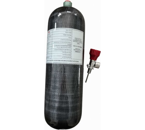 Баллон металлокомпозитный KEJIN CRPIII-144-6.8-30-Т (в комплекте с вентилем манометрическим) 6.8 литра 00-00002827