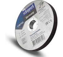Круг отрезной по металлу Scheppach 125х1.0.х22,2мм-10шт Sch-CW705/10шт к-т/(63959)
