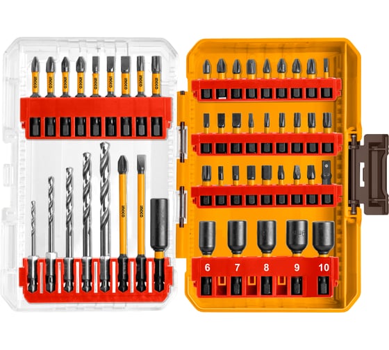 Набор ударных бит INGCO 49 шт (6/12) INDUSTRIAL набор AKDL24906