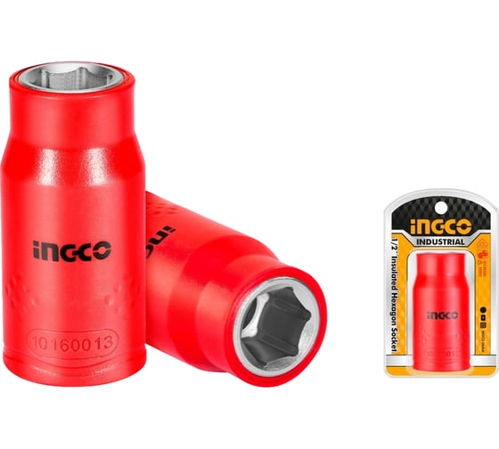 Диэлектрическая торцевая головка INGCO 1/2, 14 мм INDUSTRIAL, шт HIHAST12141