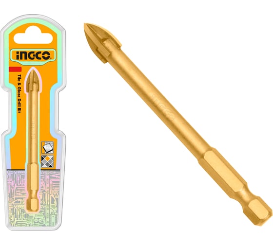 Сверло по плитке и стеклу INGCO 12х87 мм INDUSTRIAL DBG1131201