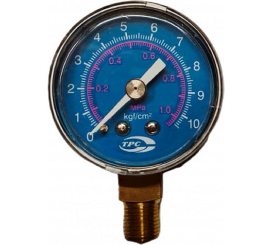 Манометр CDC Pneumatics Радиальный 41Мм 10Bar/1Mpa, 1/8 DX2R-16-3000