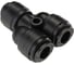 Фитинг тройник CDC Pneumatics Y 6мм HUY 0606B 1
