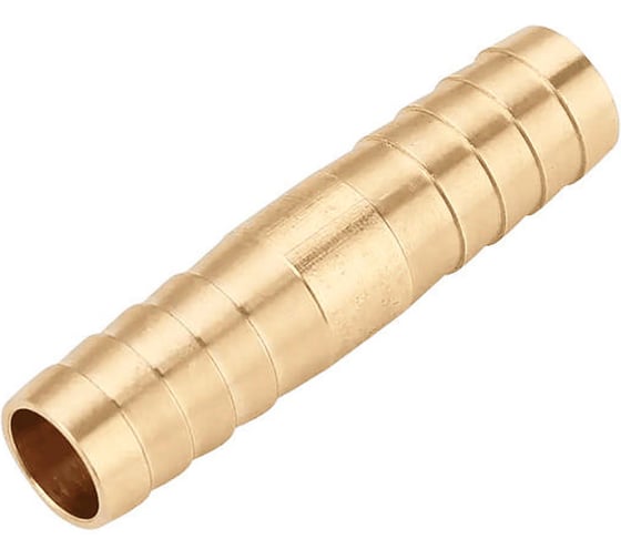 Штуцер двусторонний для шлангов и пневмосистем VIEIR неразъемный латунный, 7 шт, 10x10 VR52-10 (V)