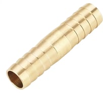 Штуцер двусторонний для шлангов и пневмосистем VIEIR 12 шт, 6x6, неразъемный латунный VR52-6 (V)