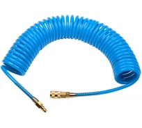 Шланг GARWIN полиуретан (PU) 12х8, витой, 10 м, синий, БРС в комплекте 808750-0812-10
