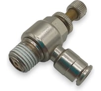 Дроссель Контактная Механика 1/4, трубка 6мм KEMSC06-02P-A