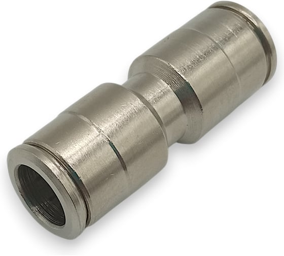 Соединитель цанговый прямой Контактная Механика трубка 10 и 10мм KEMU10-A 1