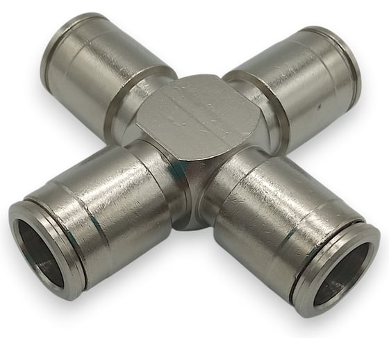 Фитинг четверик Контактная Механика трубка 12мм KEMZA12-A