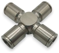 Фитинг четверик Контактная Механика трубка 10мм KEMZA10-A