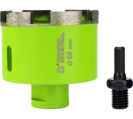 Коронка по керамограниту Diamond Industrial 68 мм/М14 сегментная DIDKSG68M14