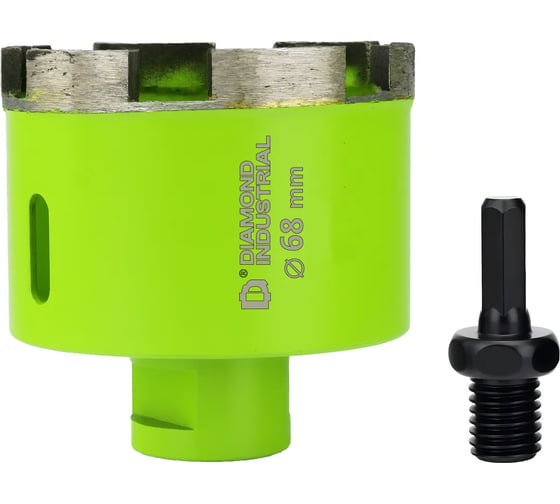 Коронка по керамограниту Diamond Industrial 68 мм/М14 сегментная DIDKSG68M14
