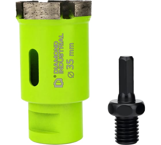 Коронка по керамограниту Diamond Industrial 35 мм/М14 сегментная DIDKSG35M14