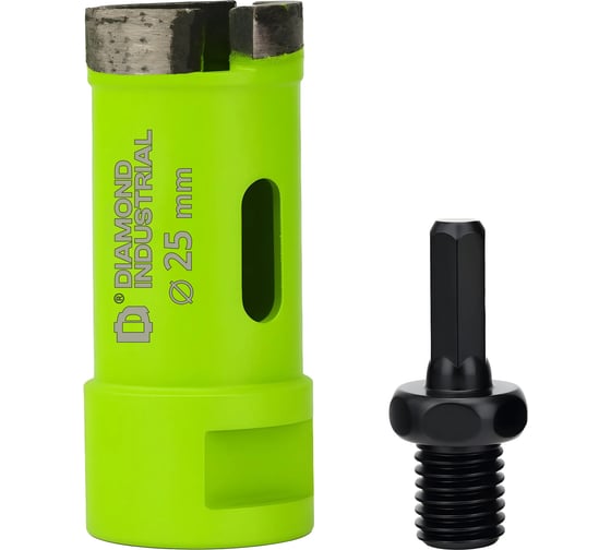 Коронка по керамограниту Diamond Industrial 25 мм/М14 сегментная DIDKSG25M14