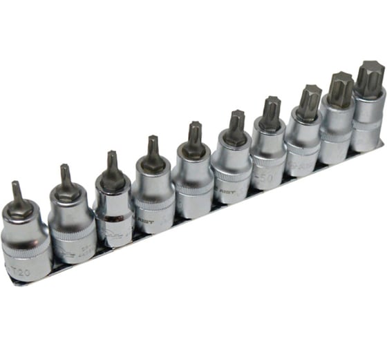 Набор головок-битов AIST TORX T20-T70 1/2 10 предметов // 401810T 00-00026663