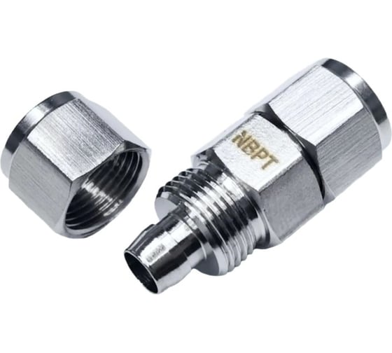 Фитинг NBPT нерж. сталь компрессионный ZJ-S1208-0, 1шт 806415