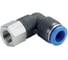 Фитинг L-образный CDC Pneumatics 6мм с наруж. мет. резьбой PLF 06G02 1