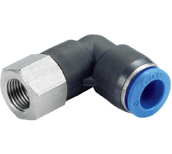 Фитинг L-образный CDC Pneumatics 8мм с наруж. мет. резьбой PLF 08G01