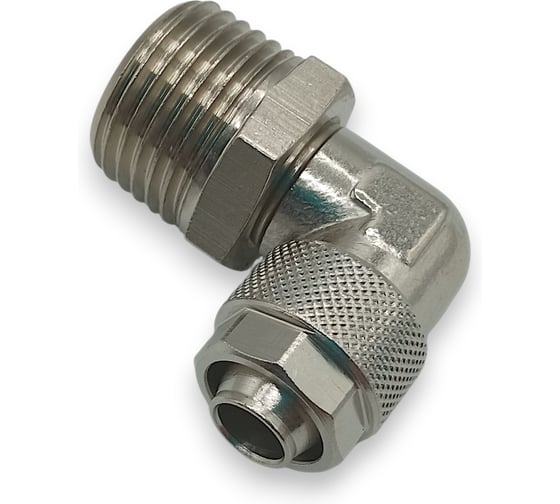 Фитинг с накидной гайкой Контактная Механика угловой, 1/2, трубка 12мм KMBL12-04