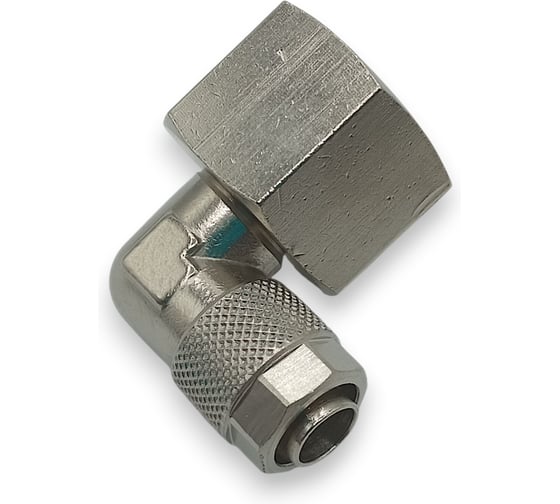 Фитинг с накидной гайкой Контактная Механика угловой, G1/2, трубка 10мм KMBLF10-G04